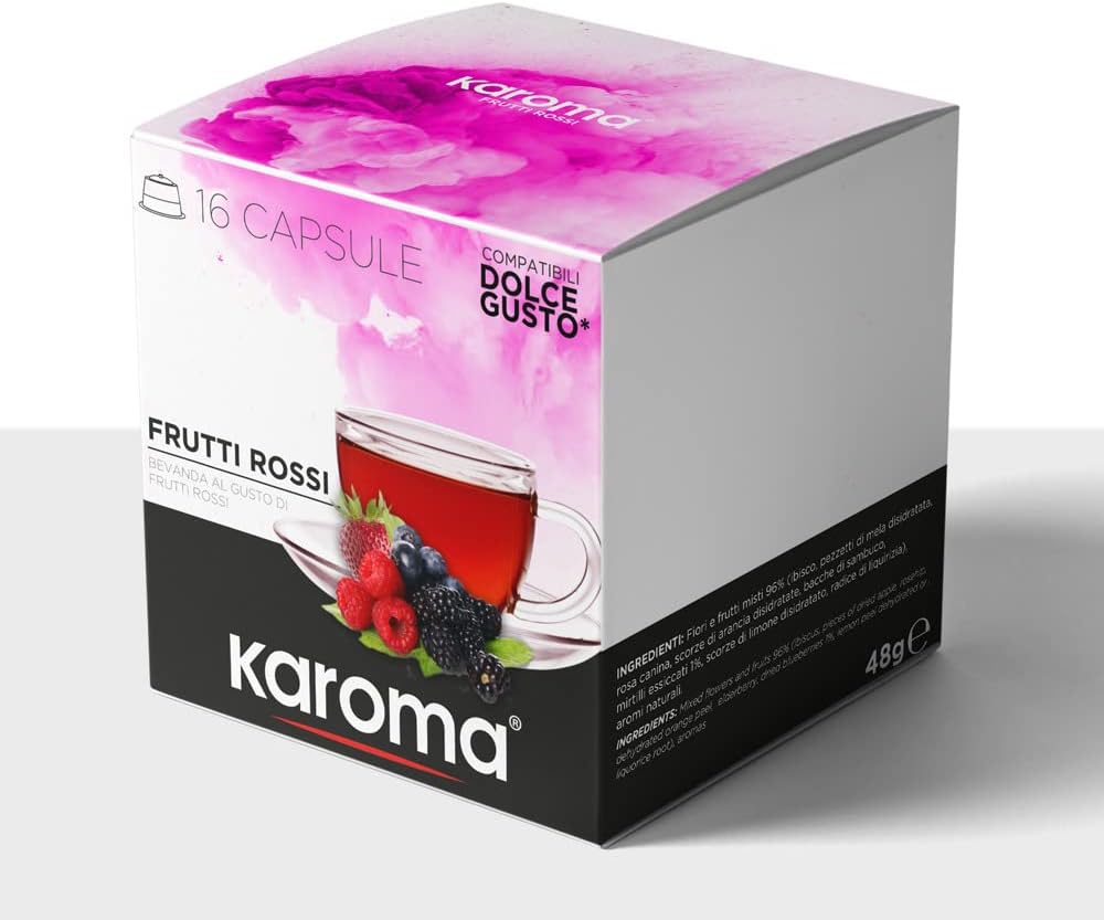 Tisana Frutti Rossi Karoma® Capsule Compatibili Dolce Gusto®