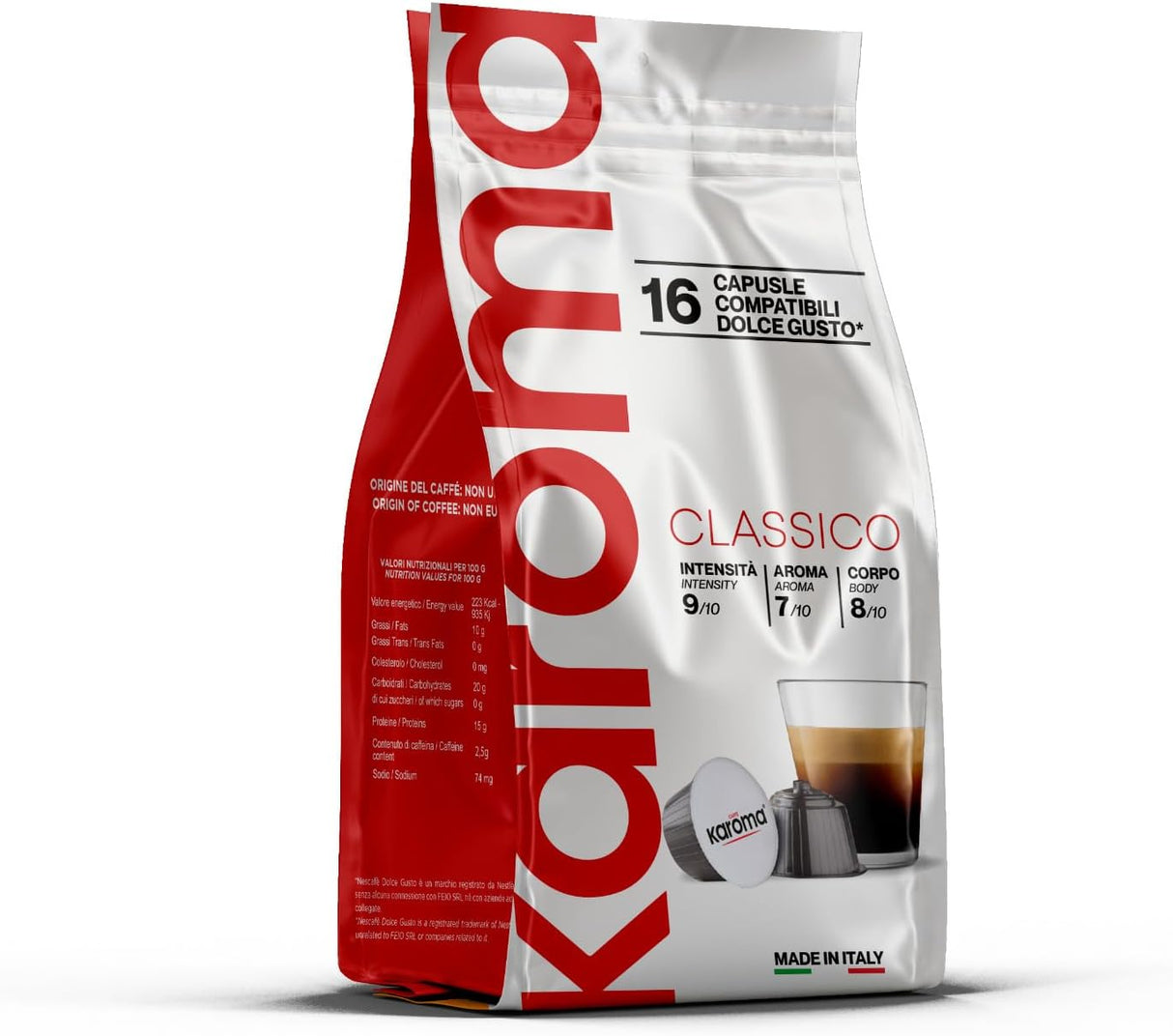 Caffè Karoma® Miscela Classico, Ricco e Cremoso, Compatibili Dolce Gusto®