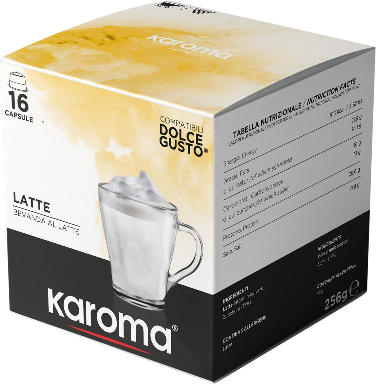 Bevanda al Latte Karoma® Capsule Compatibili Dolce Gusto®
