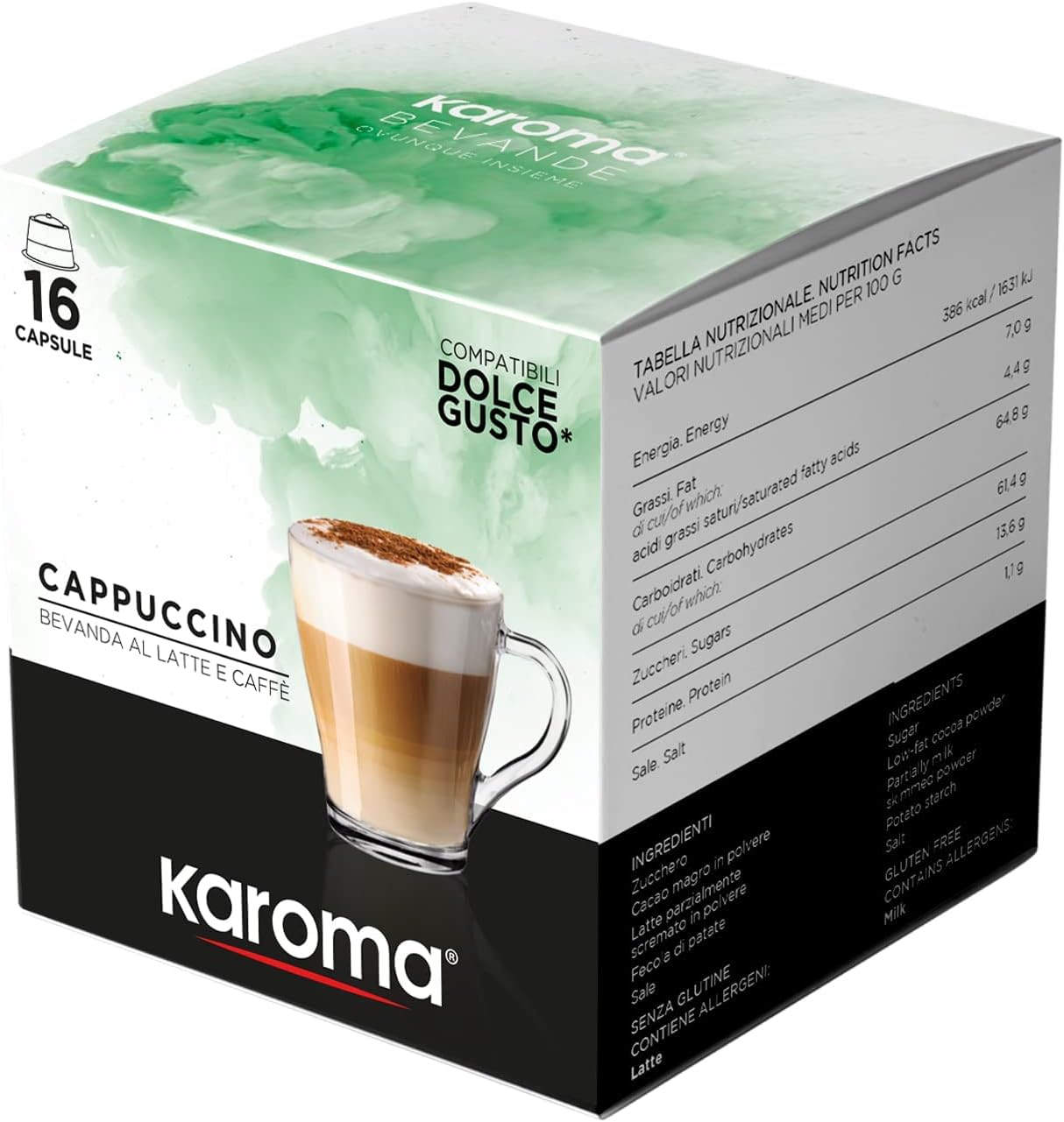 Cappuccino Karoma® Capsule Compatibili Dolce Gusto®