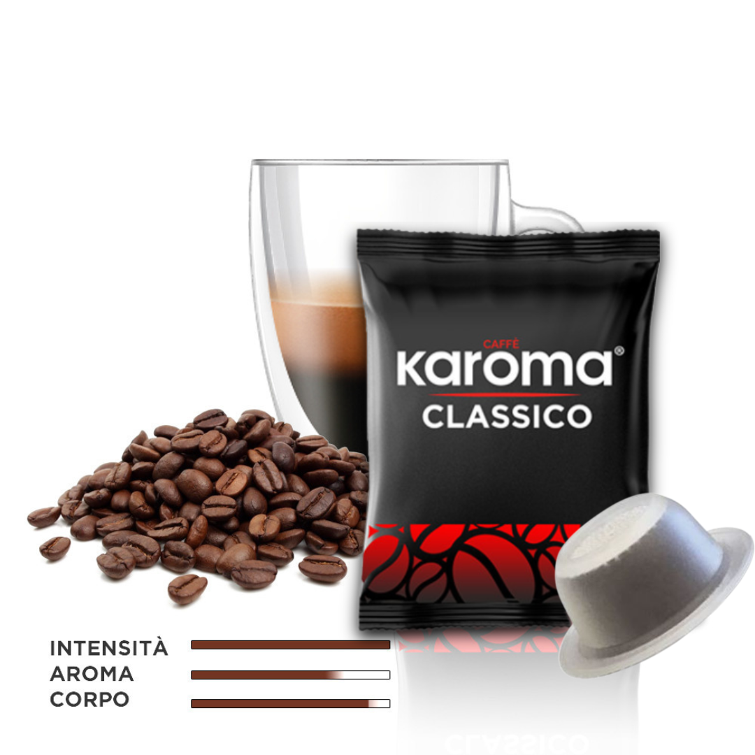 Caffè Karoma® Miscela Classico, Ricco e Cremoso Compatibili Bialetti®