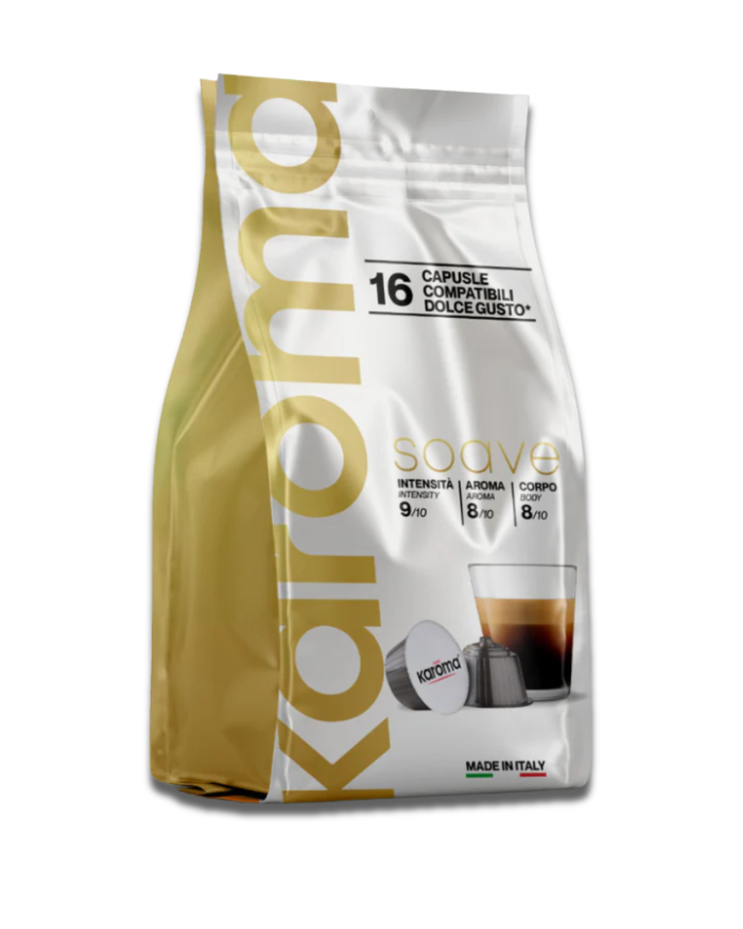 Caffè Karoma® Miscela Soave, Arabica, Compatibili Dolce Gusto®