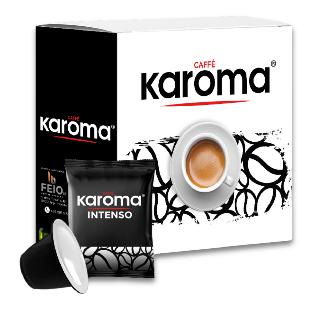 Caffè Karoma® Miscela Intenso, Forte e Cremoso Compatibili Nespresso®