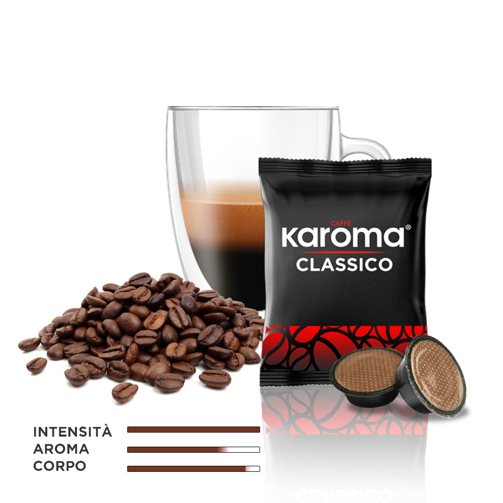 Caffè Karoma® Miscela Classico, Ricco e Cremoso Compatibili A Modo Mio®