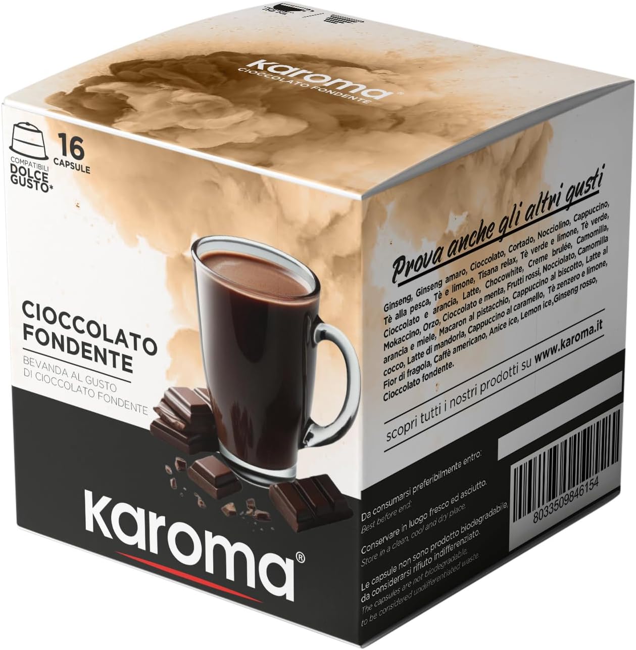 Karoma® „Dunkle Schokolade“ Kompatibel Dolce Gusto®