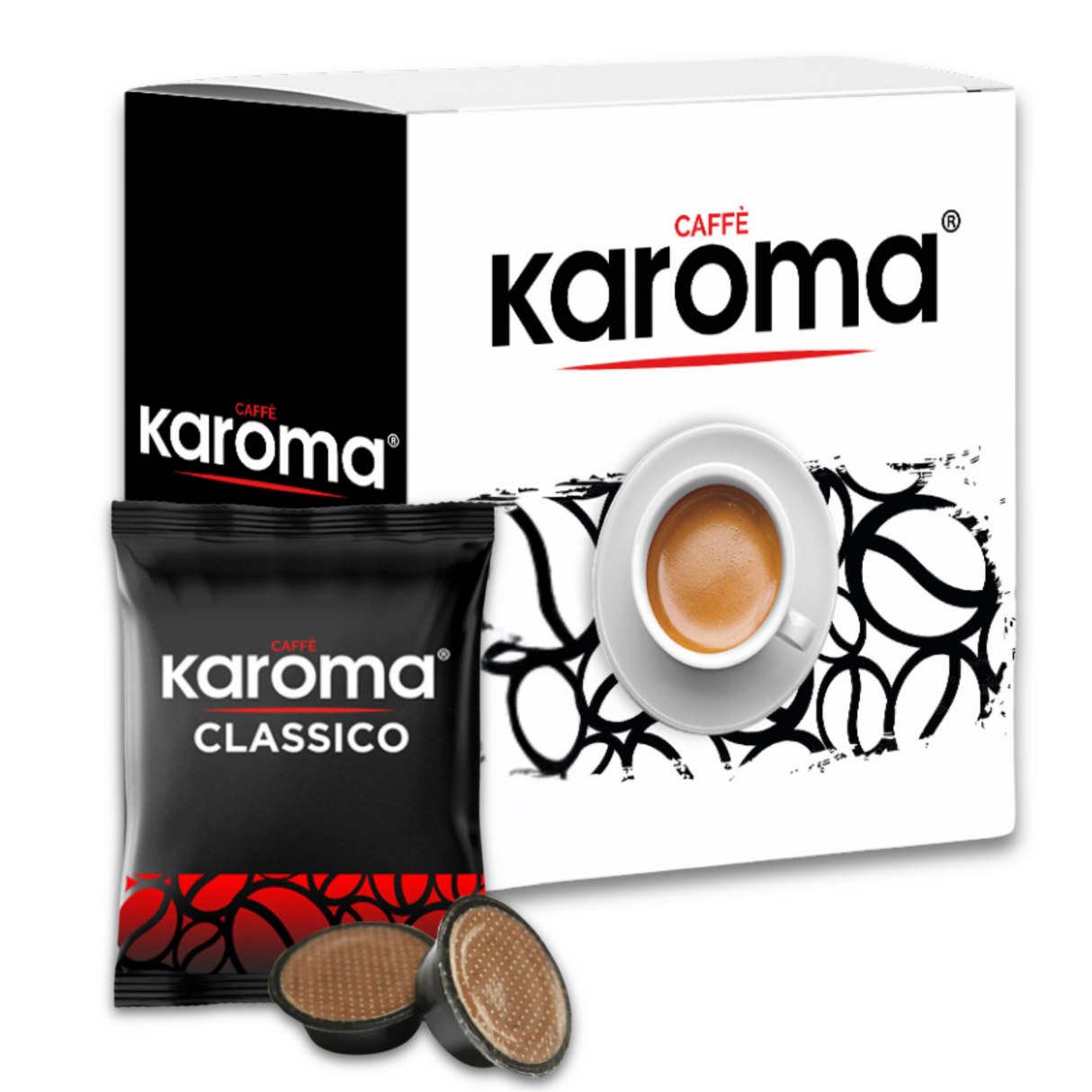 Caffè Karoma® Miscela Classico, Ricco e Cremoso Compatibili A Modo Mio®