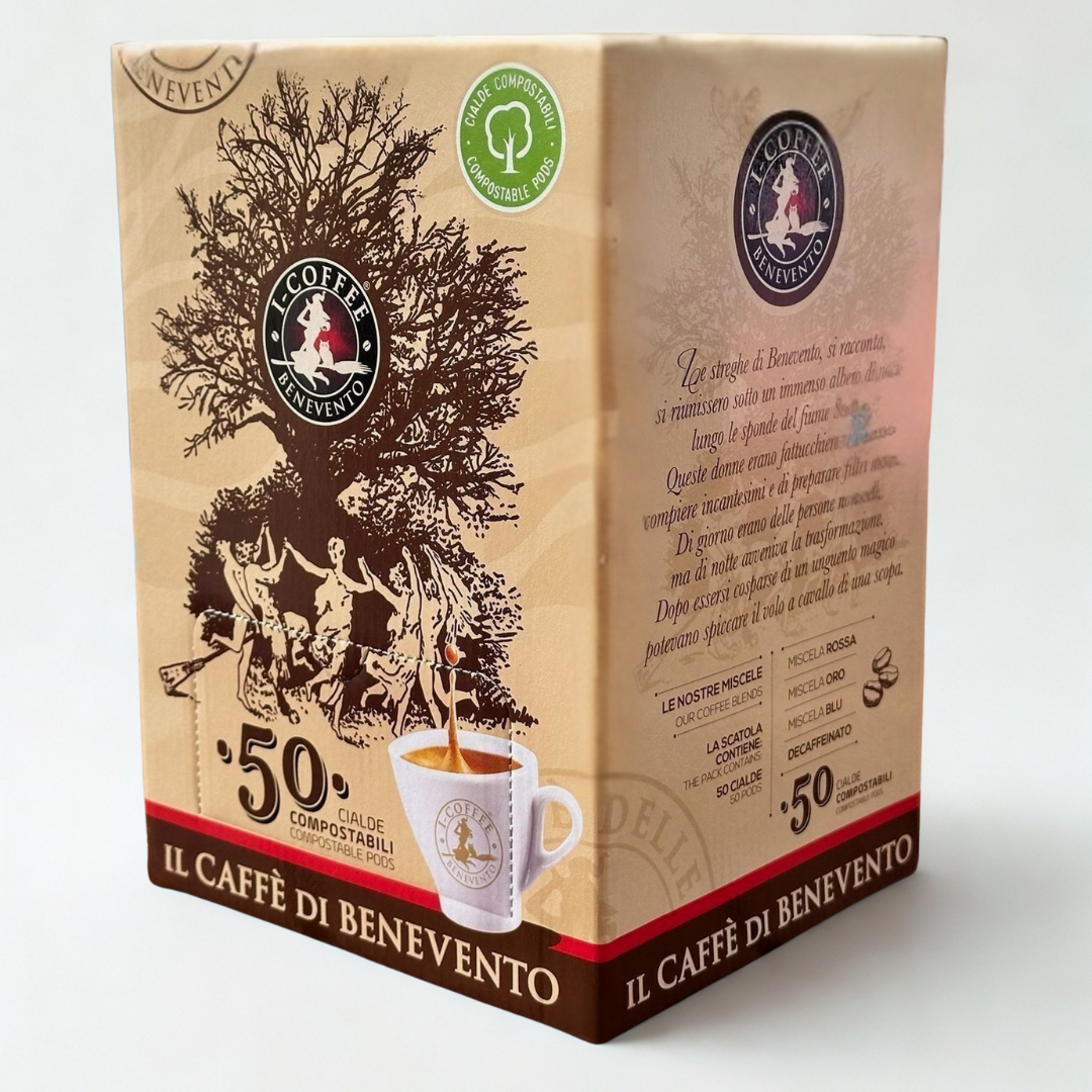 ICoffee Caffè Strega Miscela Rossa Cialde ESE Ø 44mm PREGIATA MISCELA DI BENEVENTO
