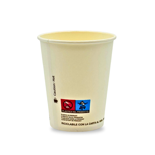 Bicchieri BIO 240 ml per bevande calde e fredde - carta monouso