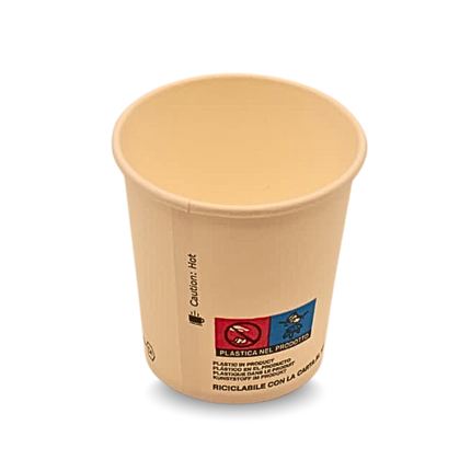 BIO-Becher 180 ml / 6 oz – Einwegbecher aus Papier – für Wasser und alkoholische Getränke