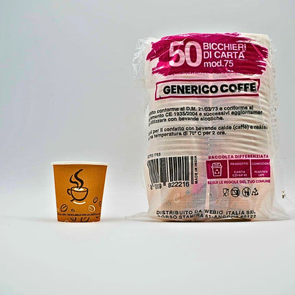 Bio-Einweg-Kaffeebecher aus Papier – 75 ml